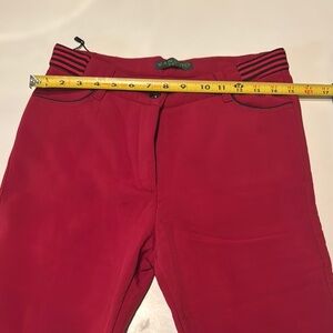 Women's Vibrant Red Straight Leg Pants